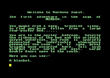 Mordon's Quest (UK) (1985) screen shot game playing